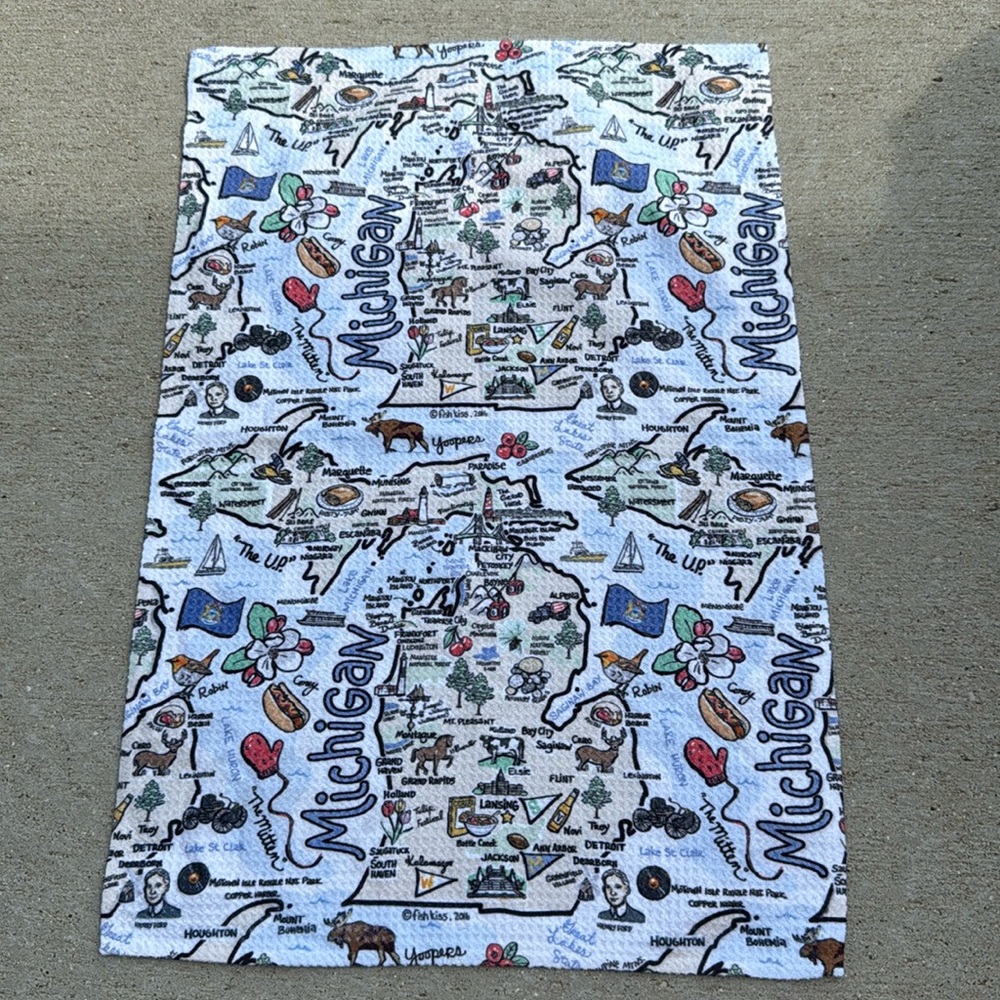 Michigan MAP Multi Use Microfiber Towel 16x24